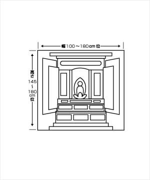 4R〜1間仏間用仏壇